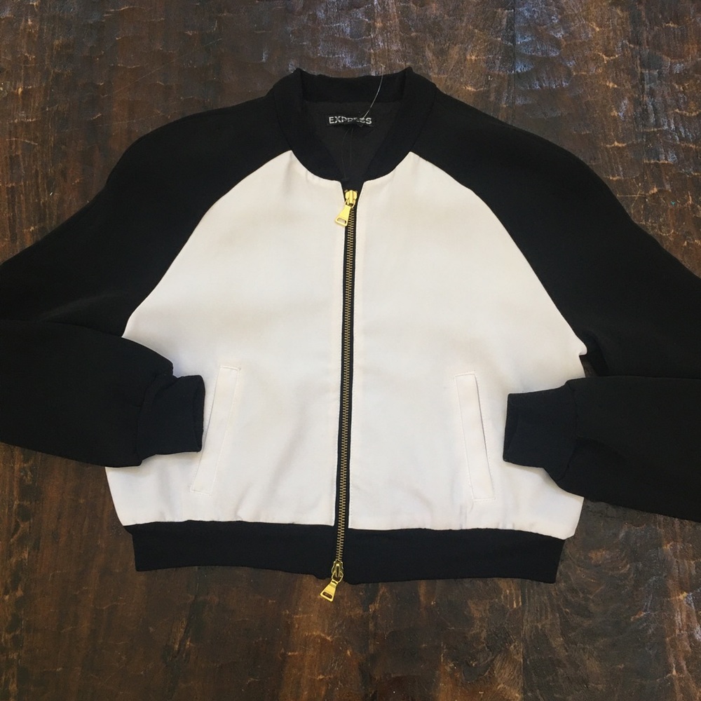 Express Crop Bomber Jacket
